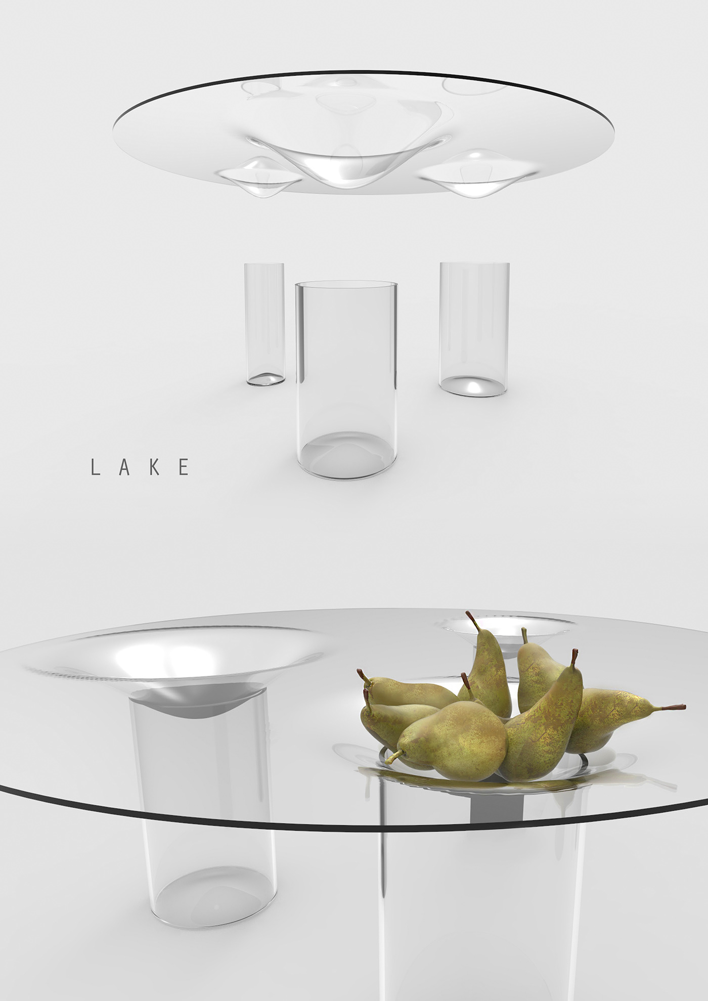 Maya Prokhorova，LAKE，Receive，transparent，Table，