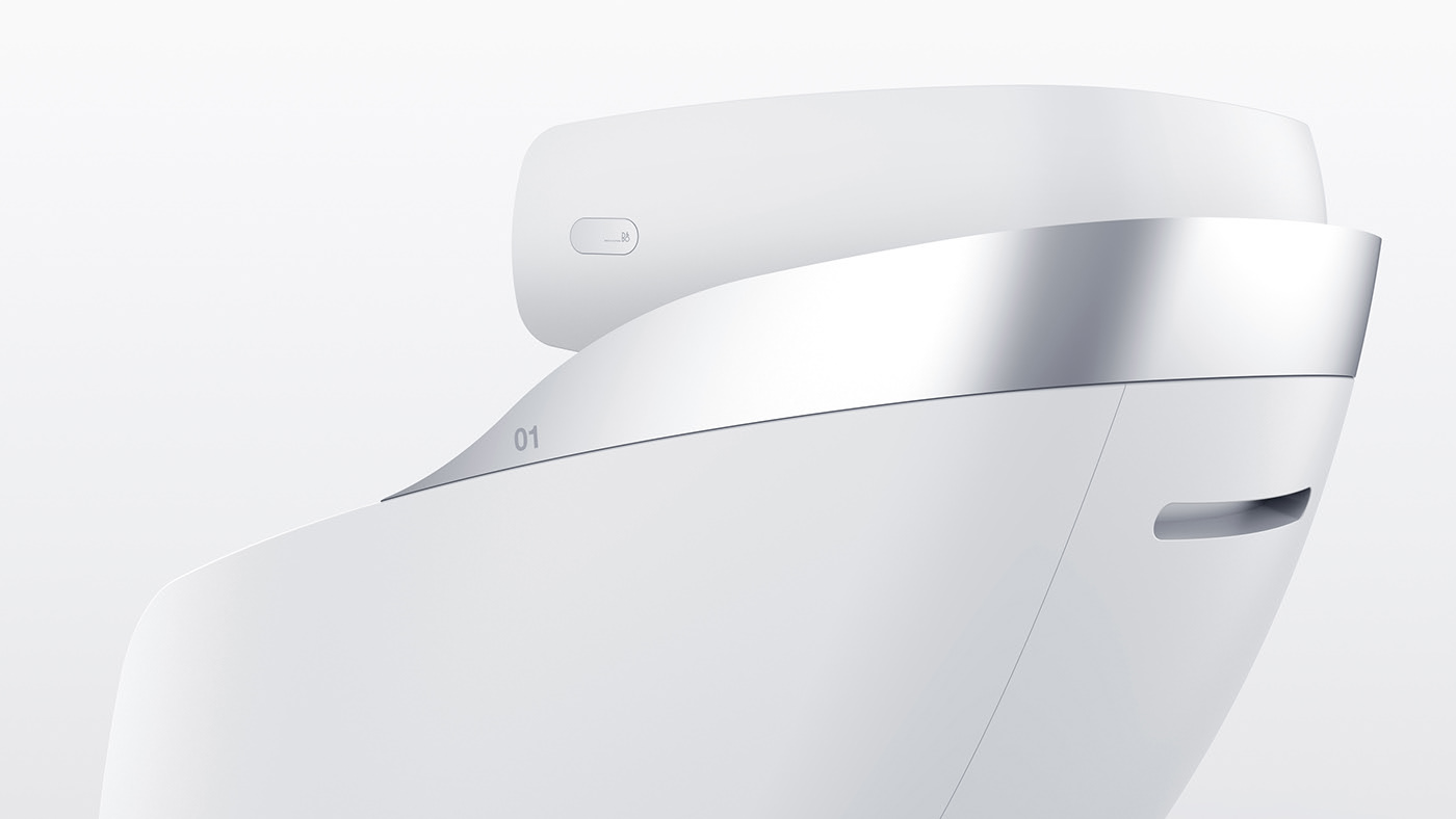 Massage chair，Medical equipment，white，Minimalist，