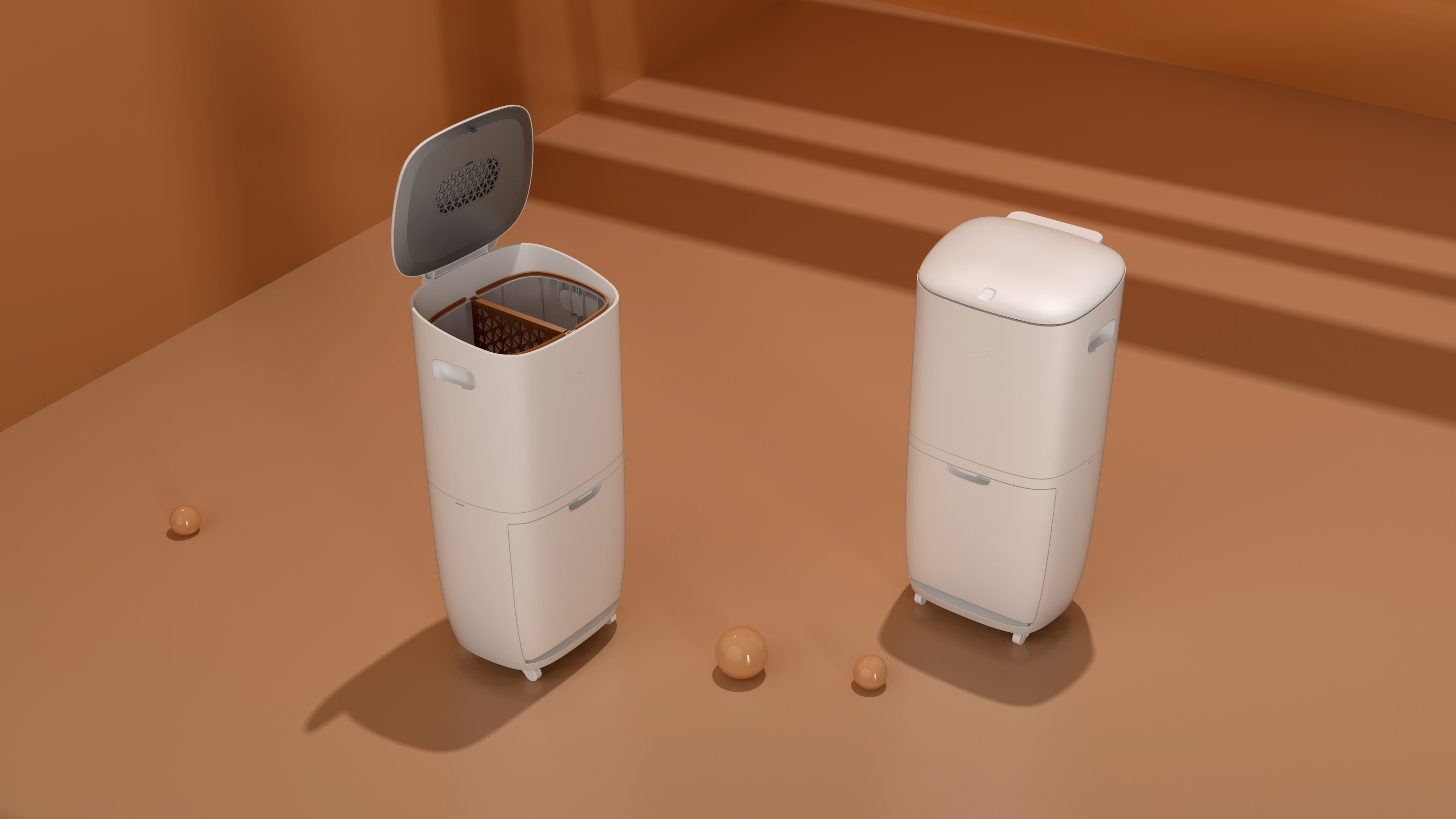 Trash can, design, garbage classification，