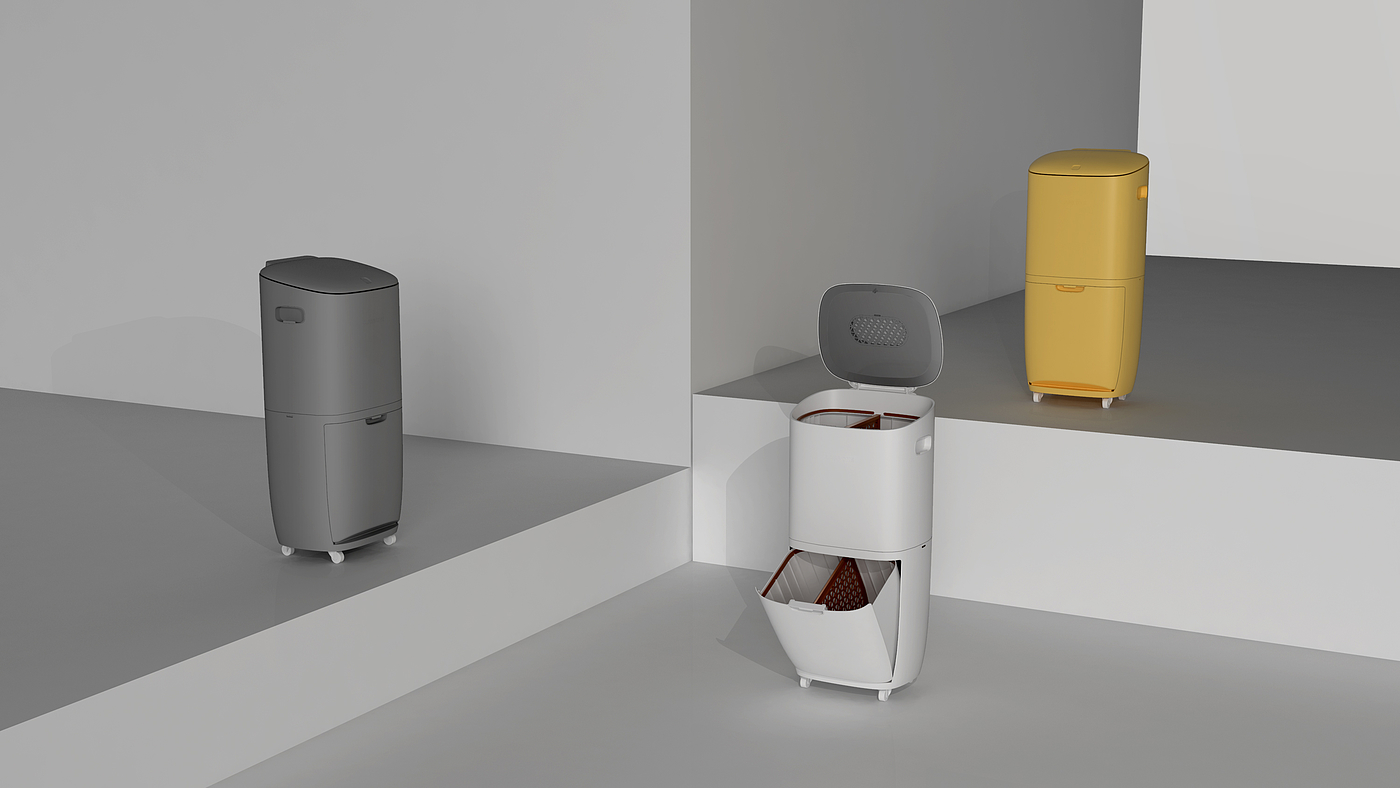 Trash can, design, garbage classification，