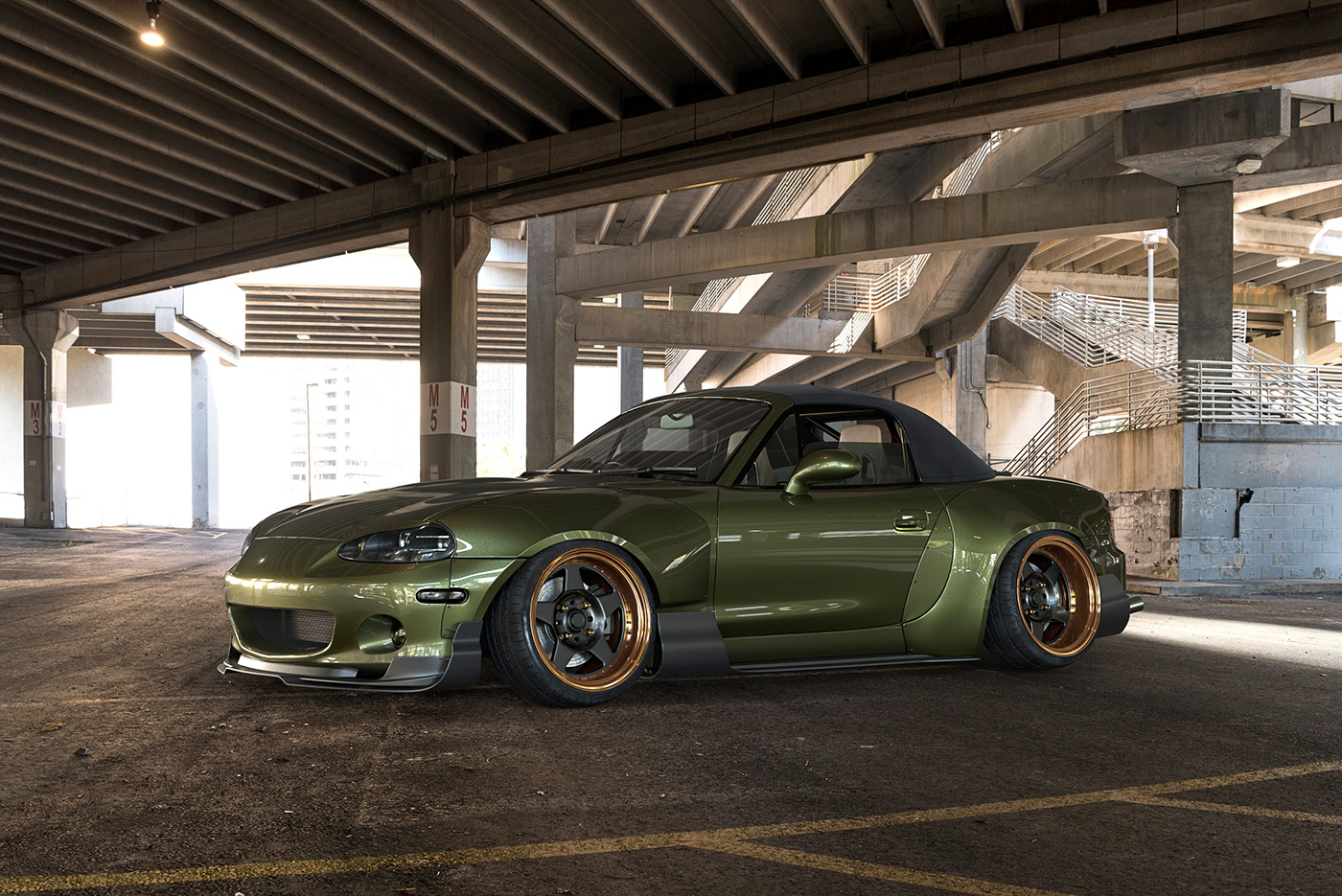 Mazda MX-5 wide body CGI，