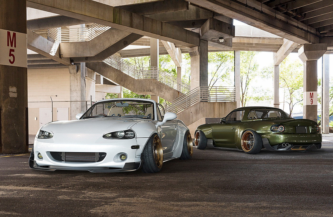 Mazda MX-5 wide body CGI，