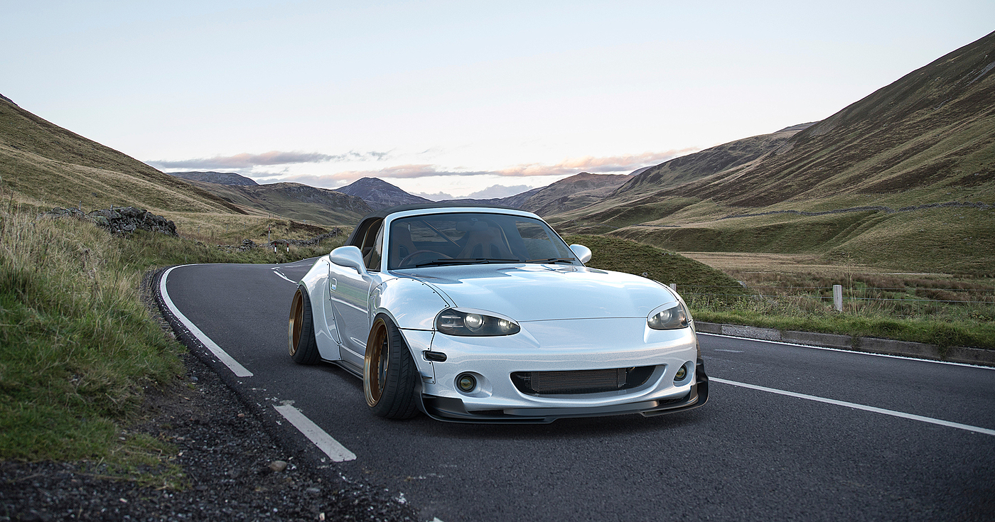 Mazda MX-5 wide body CGI，