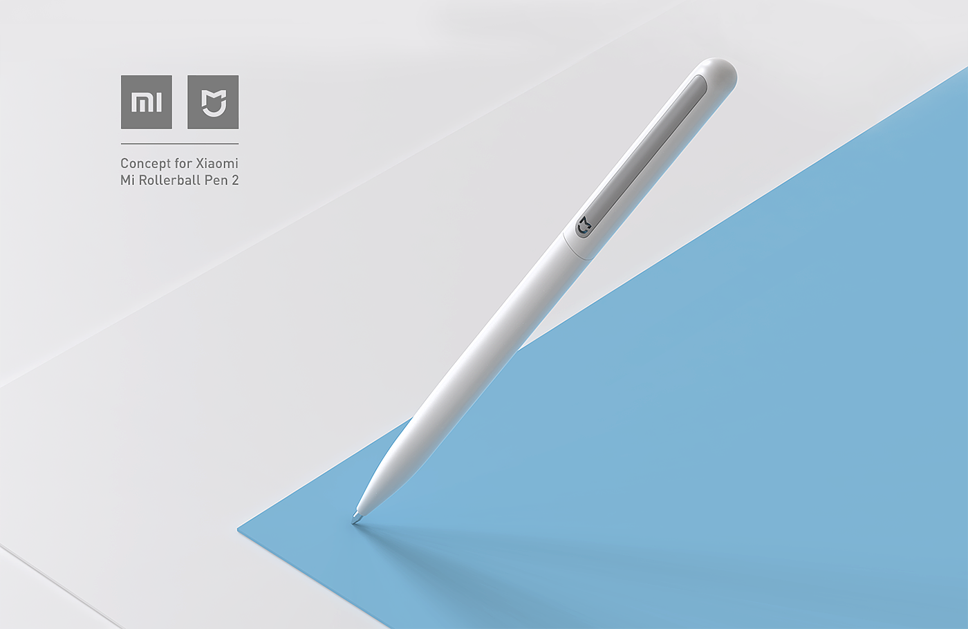 小米，概念设计，笔，白色，Rollerball Pen，