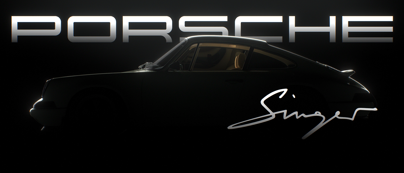 Singer，automobile，cgi，Model，Porshce 911，
