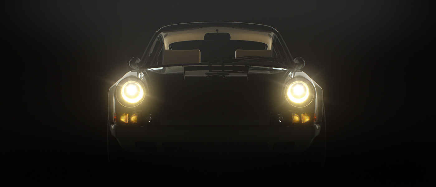 Singer，automobile，cgi，Model，Porshce 911，