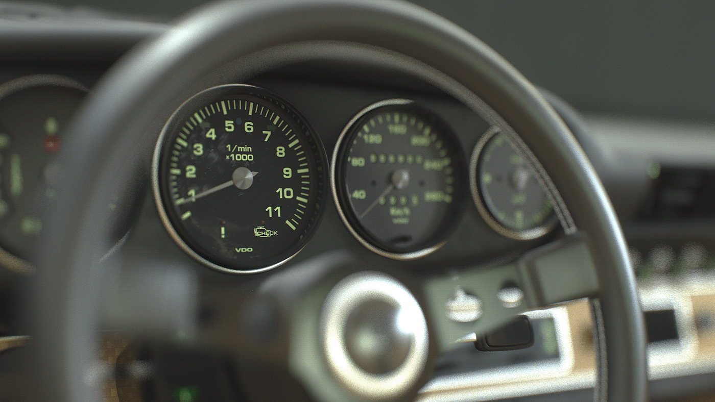 Singer，automobile，cgi，Model，Porshce 911，