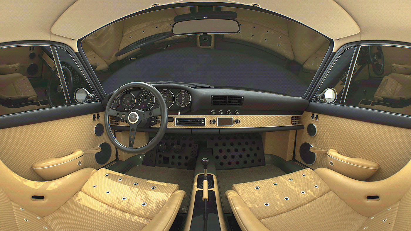 Singer，automobile，cgi，Model，Porshce 911，