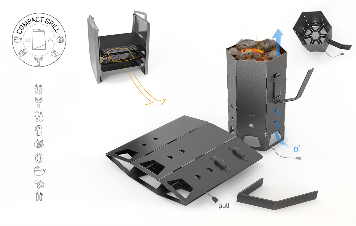 outdoors，camp，barbecue，industrial design，