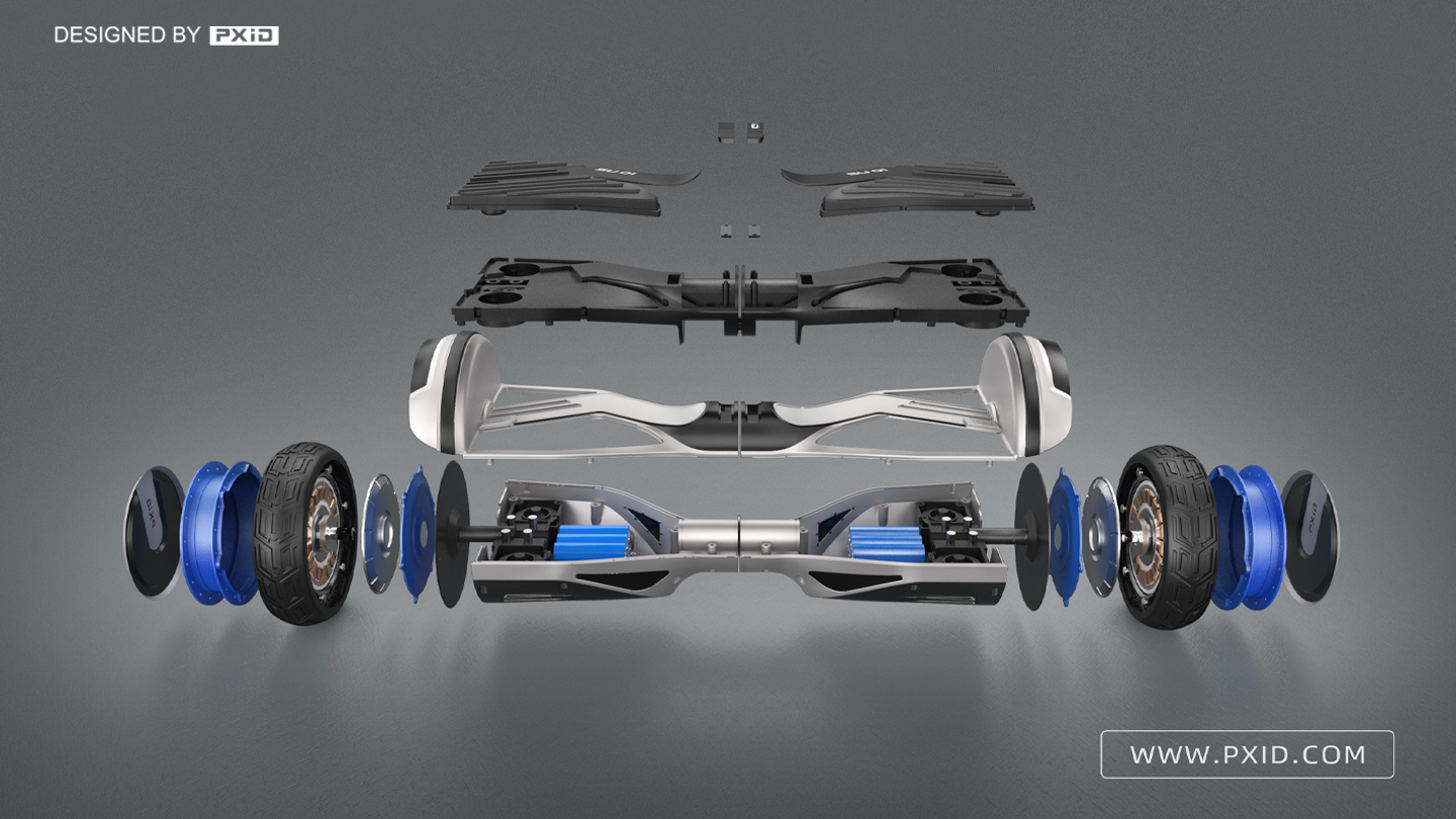 Balance car design，Scooter design，Design of electric scooter，Electric vehicle design，