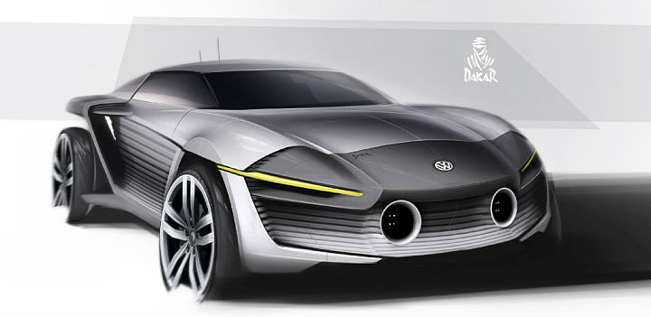 Automobile design，Concept Car，Hand drawn，design sketch，Display Board，