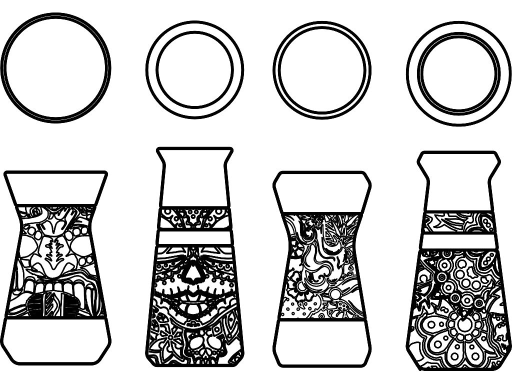 ceramics，bar，Wine Glass，decorate，Tiki cup，