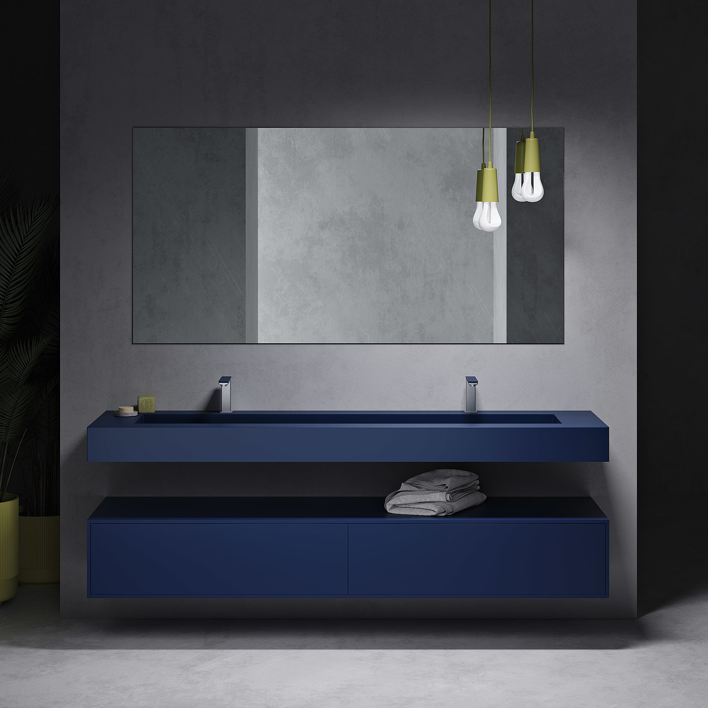 Shower Room，Minimalist，Riluxa，Corian，