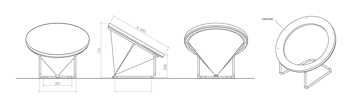 gules，chair，red dot，RED DOT，Armchair，Gautė Žilytė，Metal，
