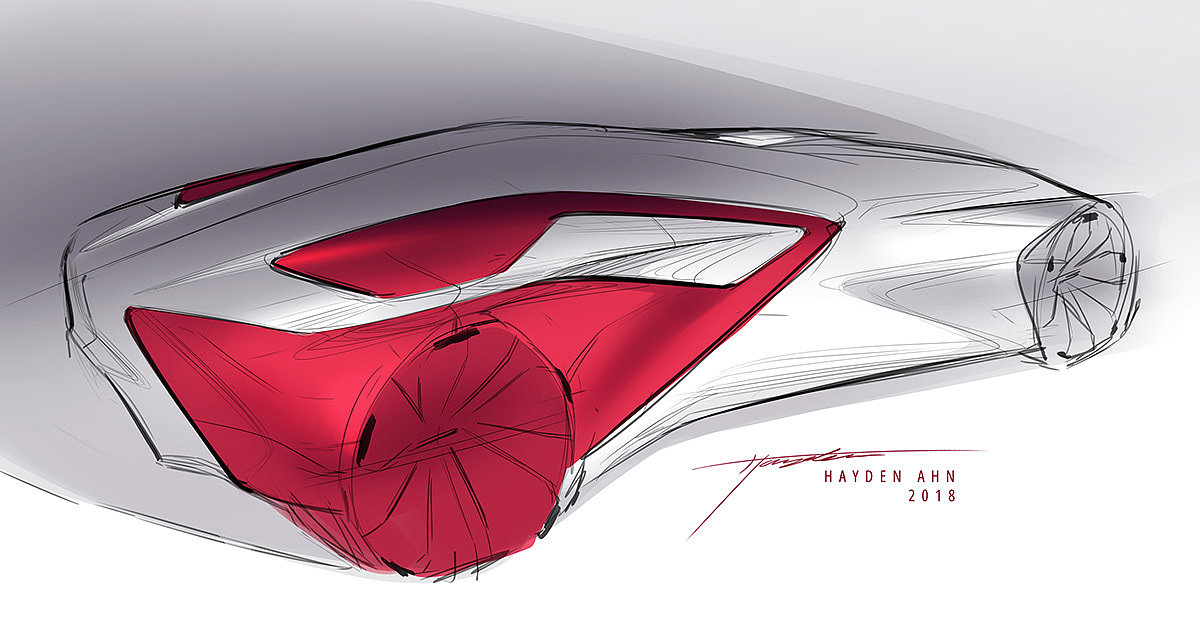 2d rendering，Hand drawn，automobile，sketch，