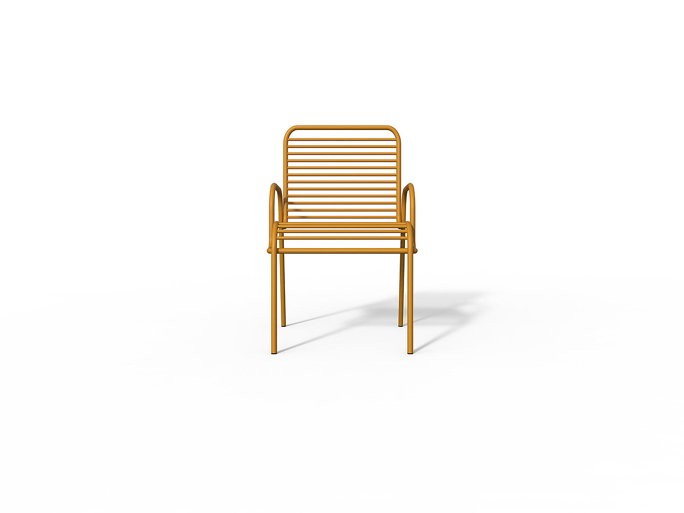 座椅，Zadìna，线条，金属管，