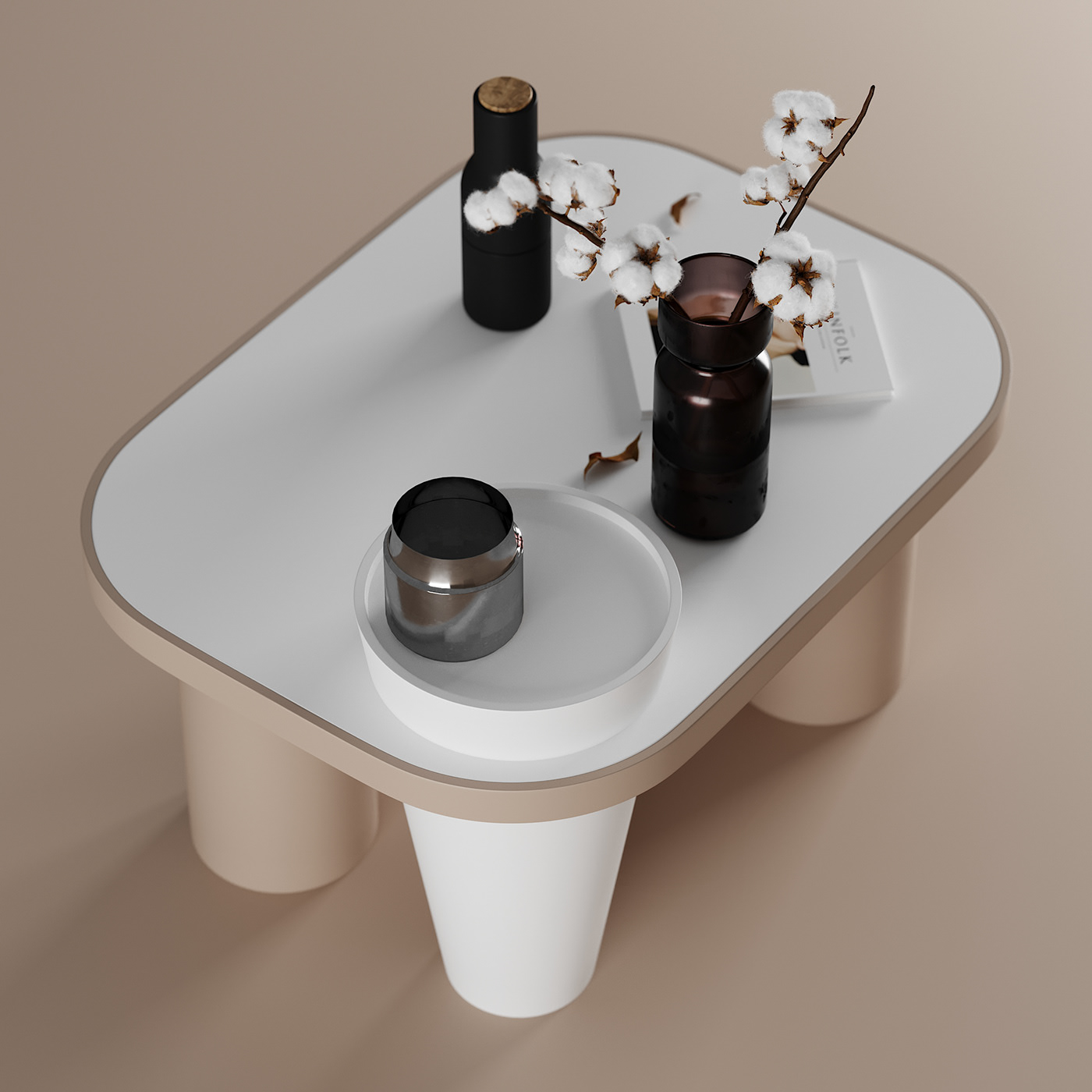 pastel TABLE，line，Coffee table，