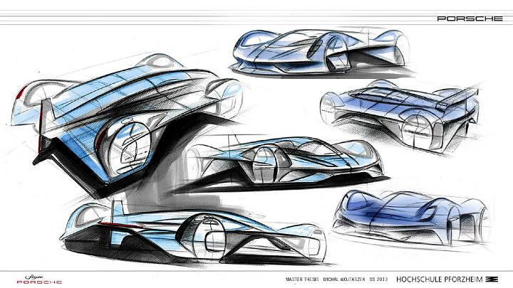 Automobile design，Concept Car，Hand drawn，design sketch，Display Board，