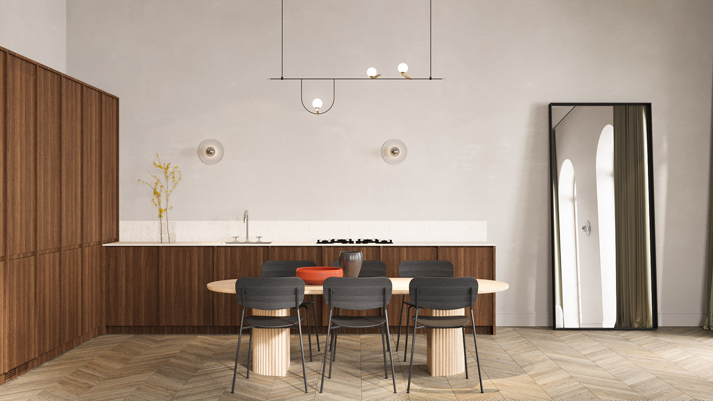 Digital art，Architectural design，Interior design，apartment，