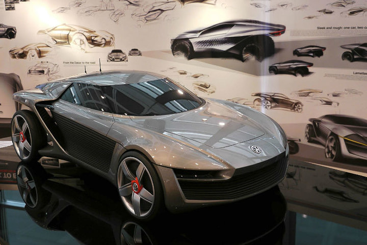 Automobile design，Concept Car，Hand drawn，design sketch，Display Board，