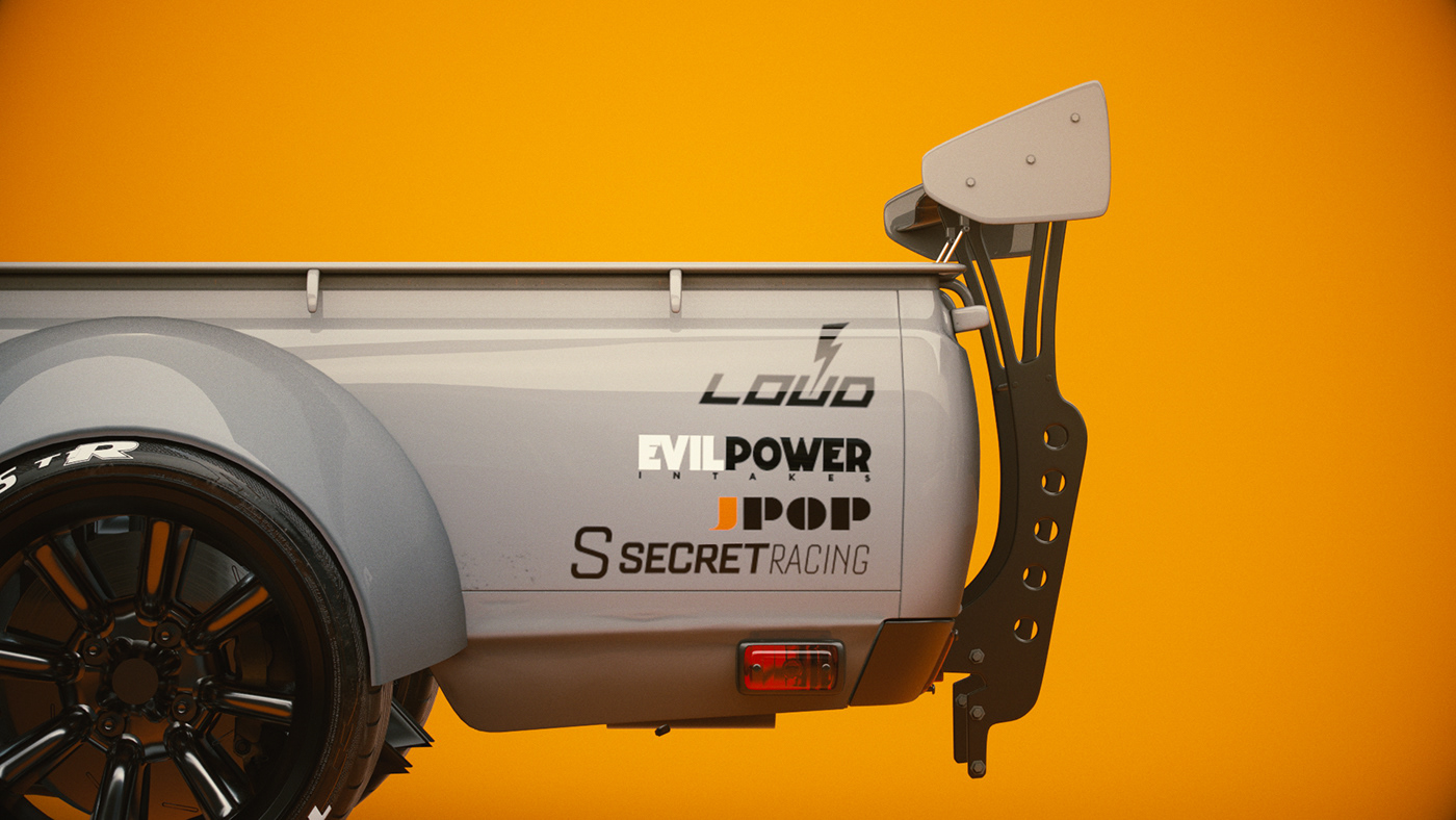 silver，Mini truck，Datsun 77，Automobile design，