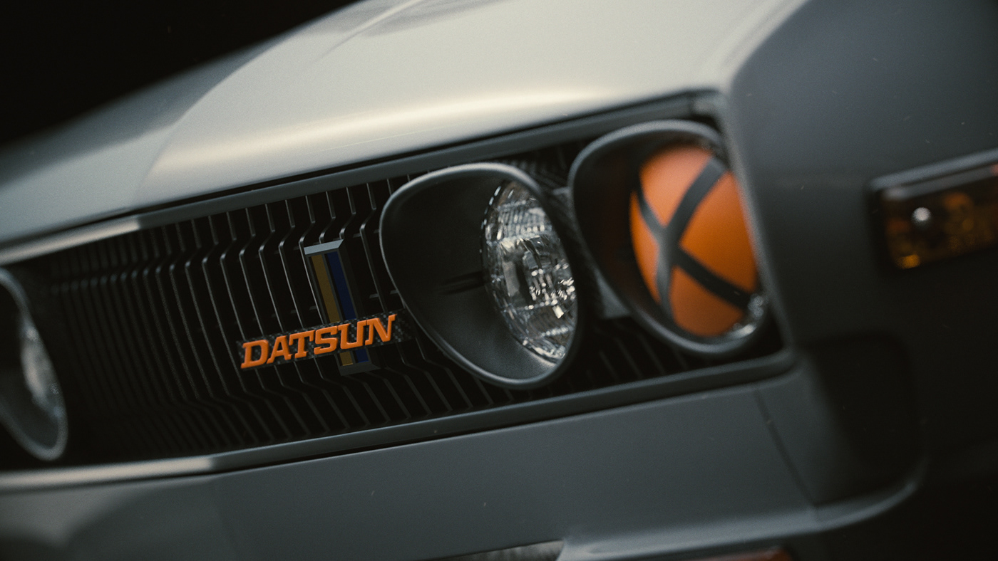 silver，Mini truck，Datsun 77，Automobile design，