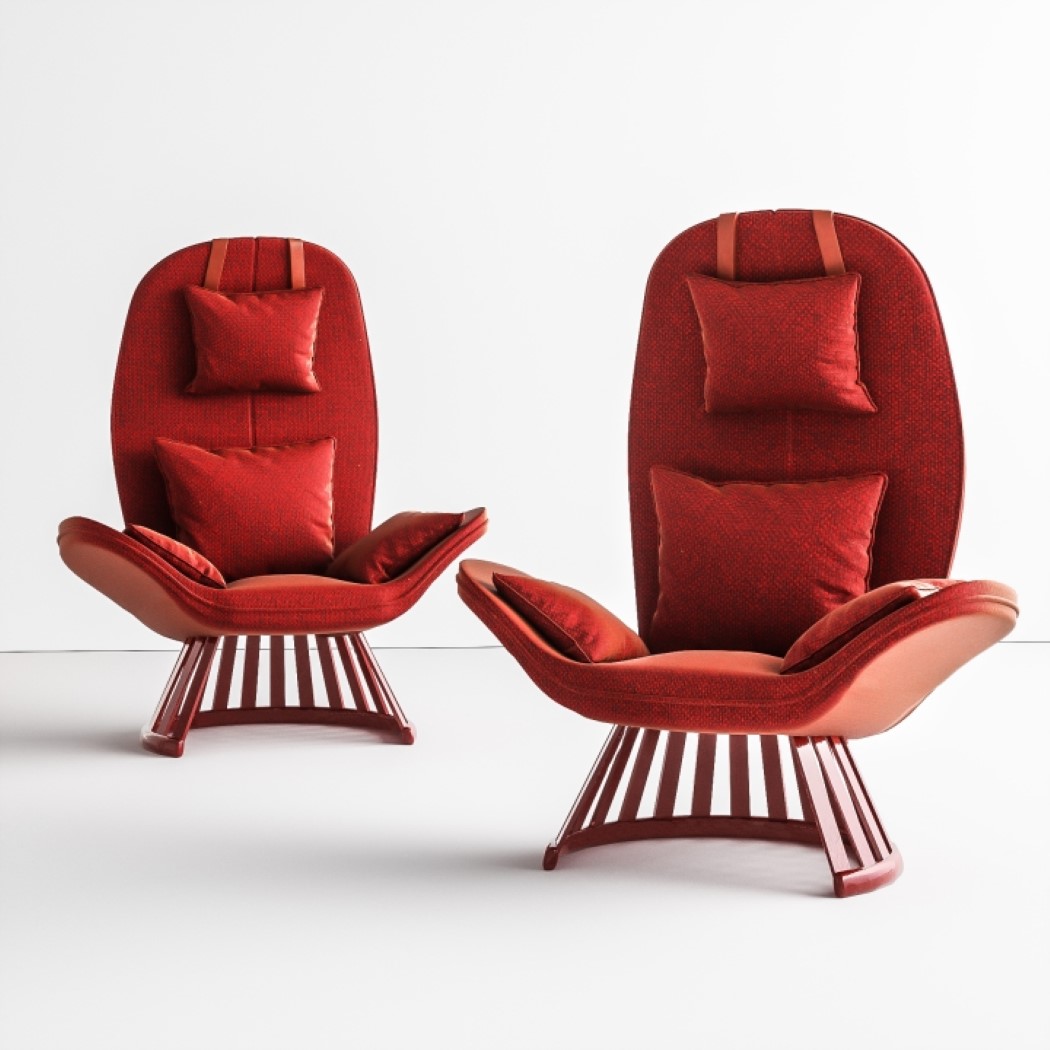 The Petal Chair，chair，furniture design ，