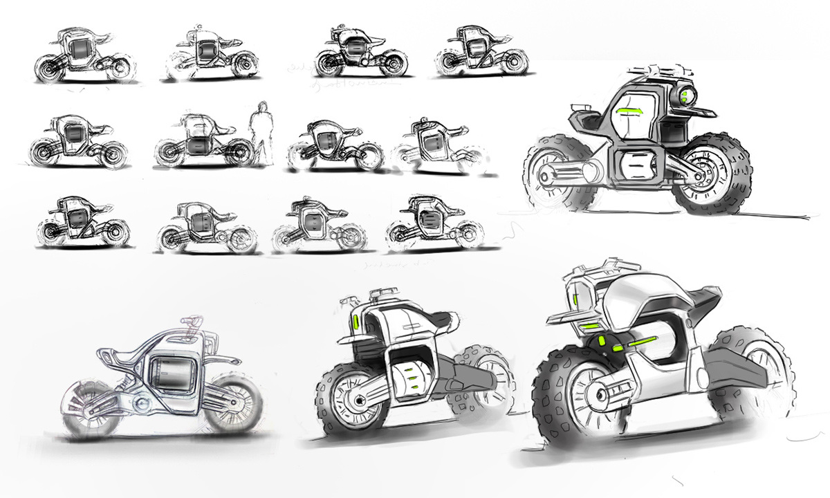 industrial design，intelligence，luxury，motorcycle，