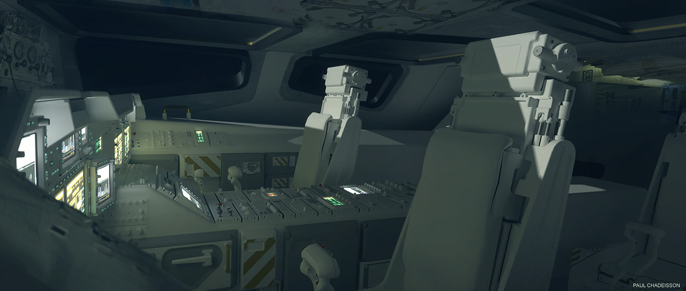 interstellar，space ship，modeling，Render，