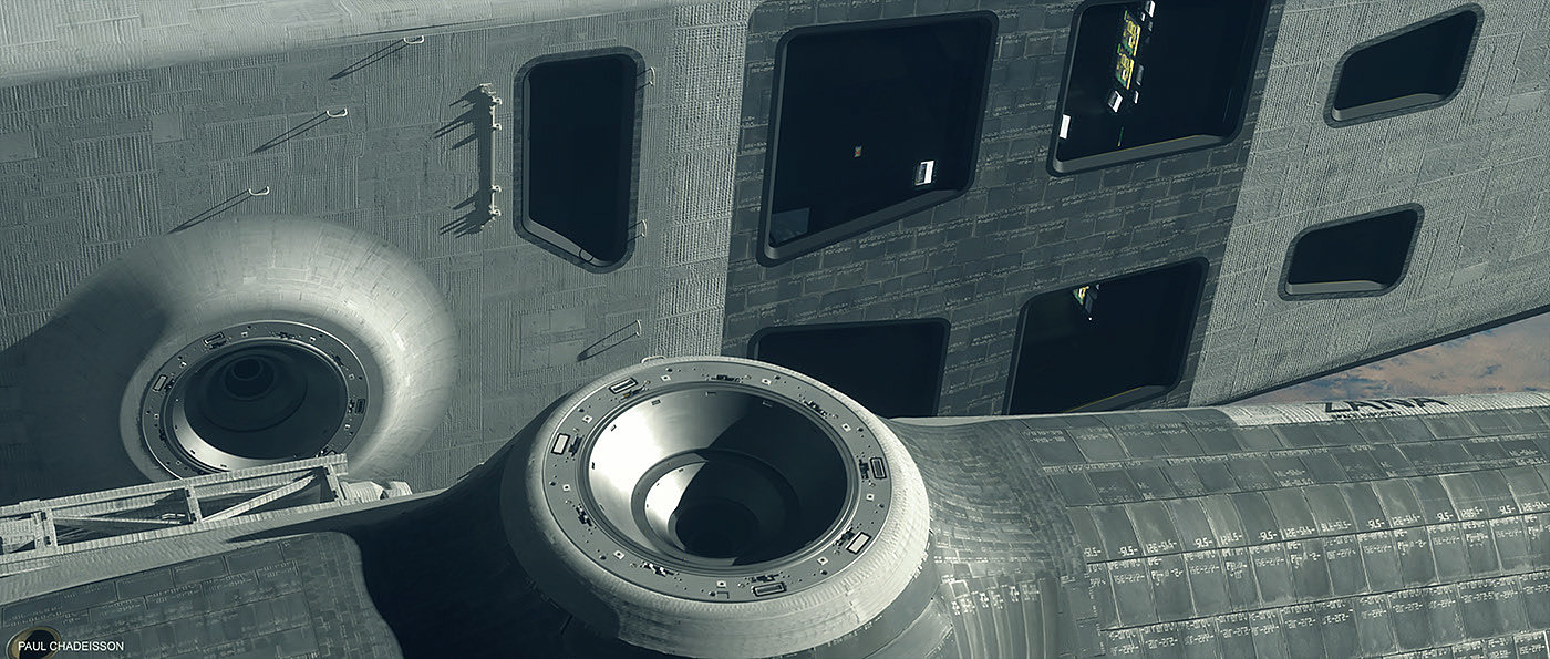 interstellar，space ship，modeling，Render，
