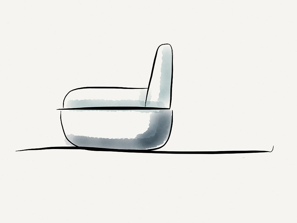 Lightness，Basket shape，interaction，chair，