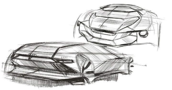 Automobile design，Concept Car，Hand drawn，design sketch，Display Board，