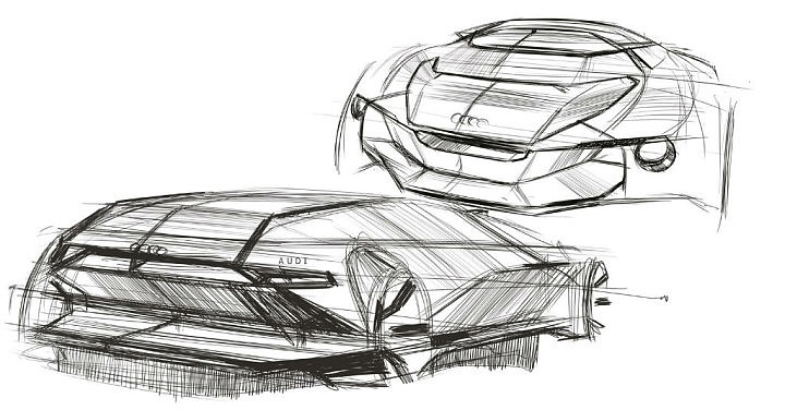 Automobile design，Concept Car，Hand drawn，design sketch，Display Board，