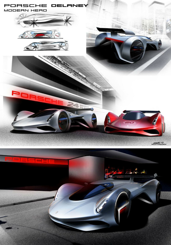 Automobile design，Concept Car，Hand drawn，design sketch，Display Board，