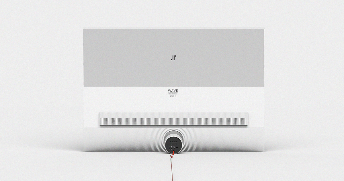 WAVE TV，TV Design，sound design ，black，