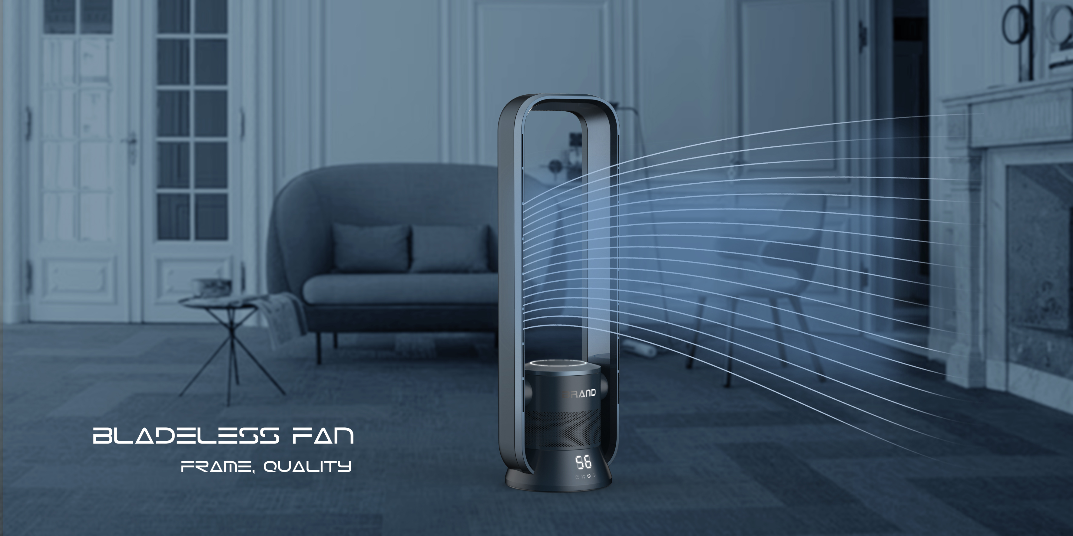 Leafless air conditioning fan，Home appliance design，industrial design，