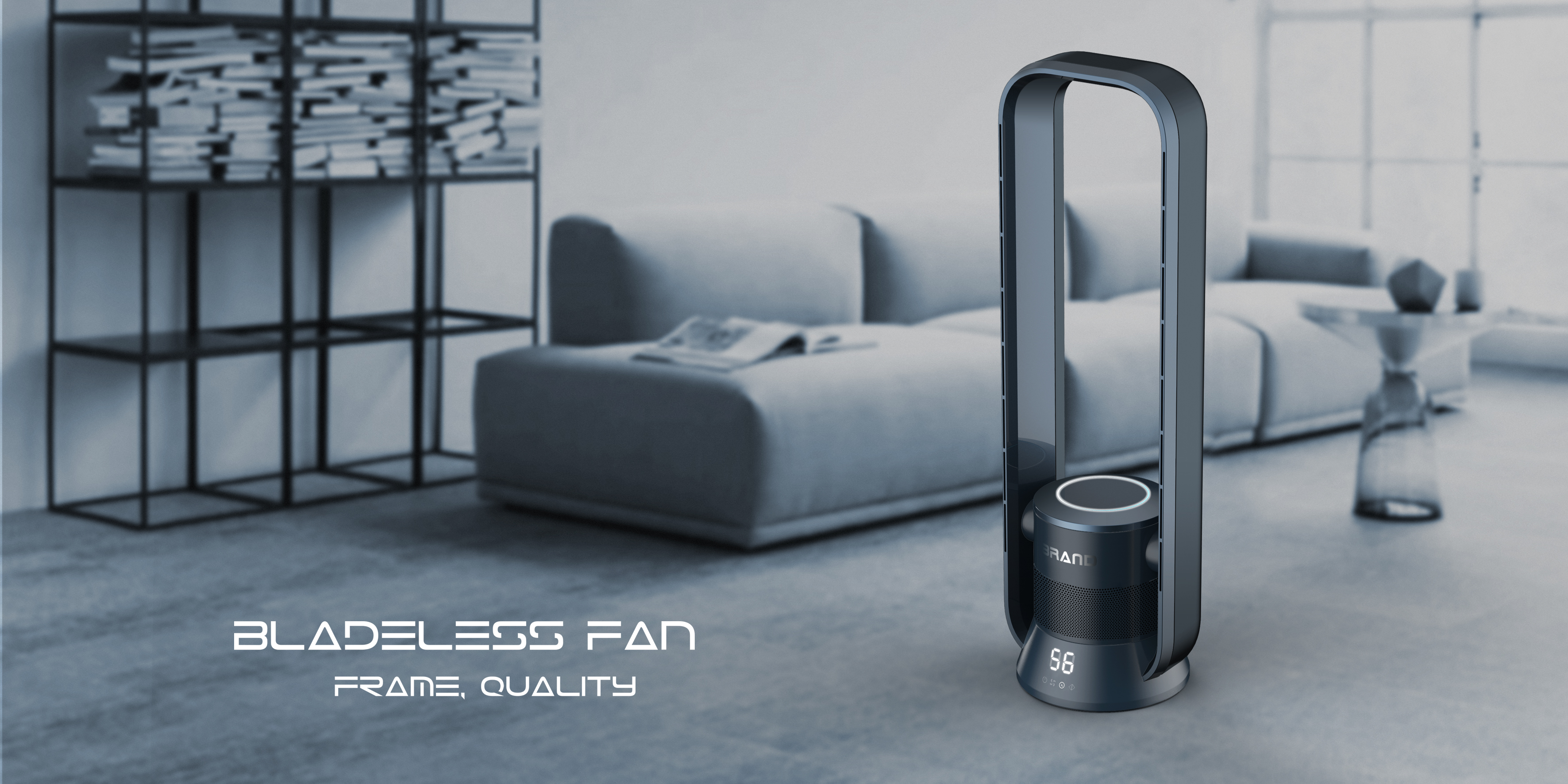 Leafless air conditioning fan，Home appliance design，industrial design，