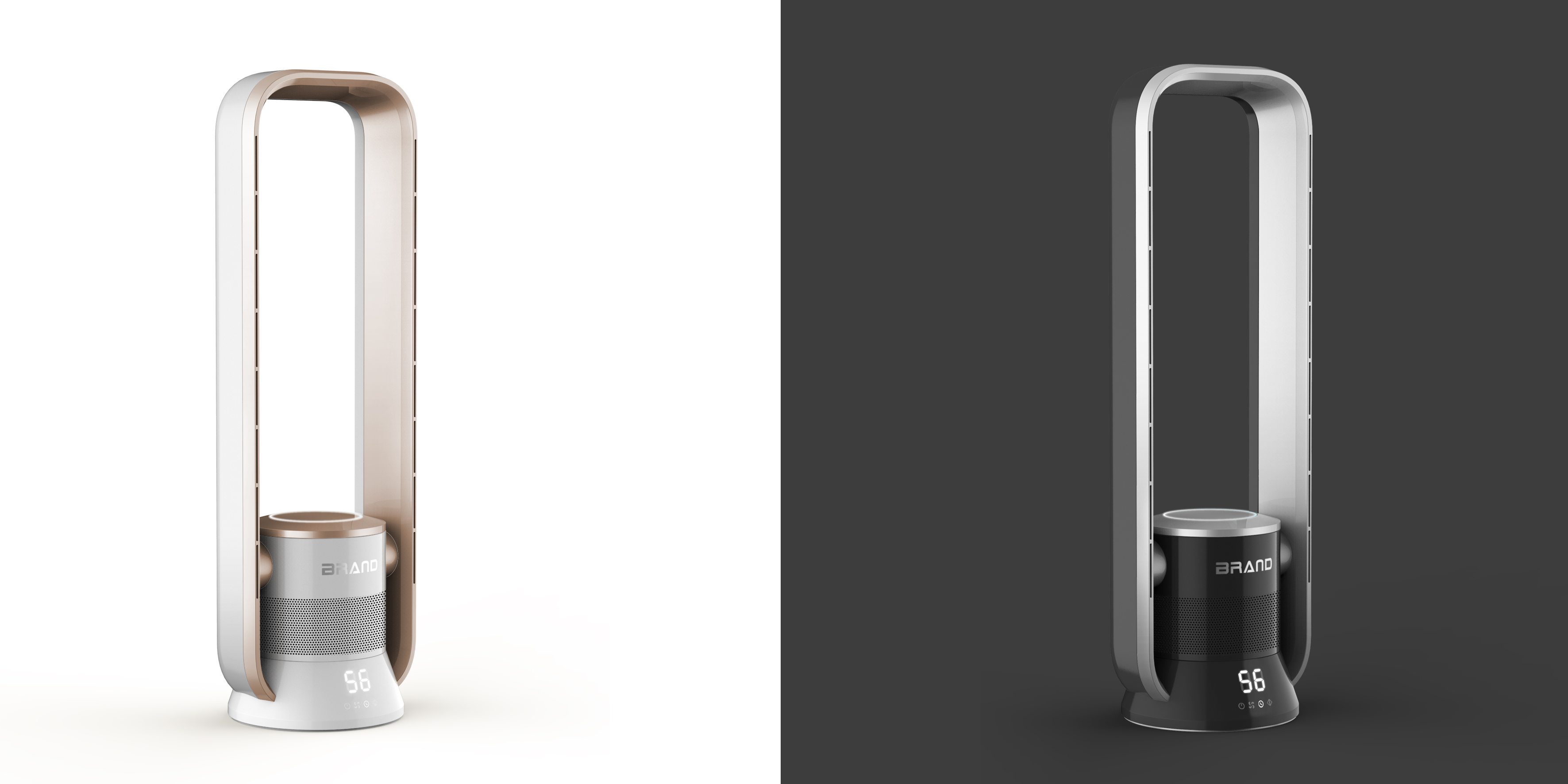 Leafless air conditioning fan，Home appliance design，industrial design，