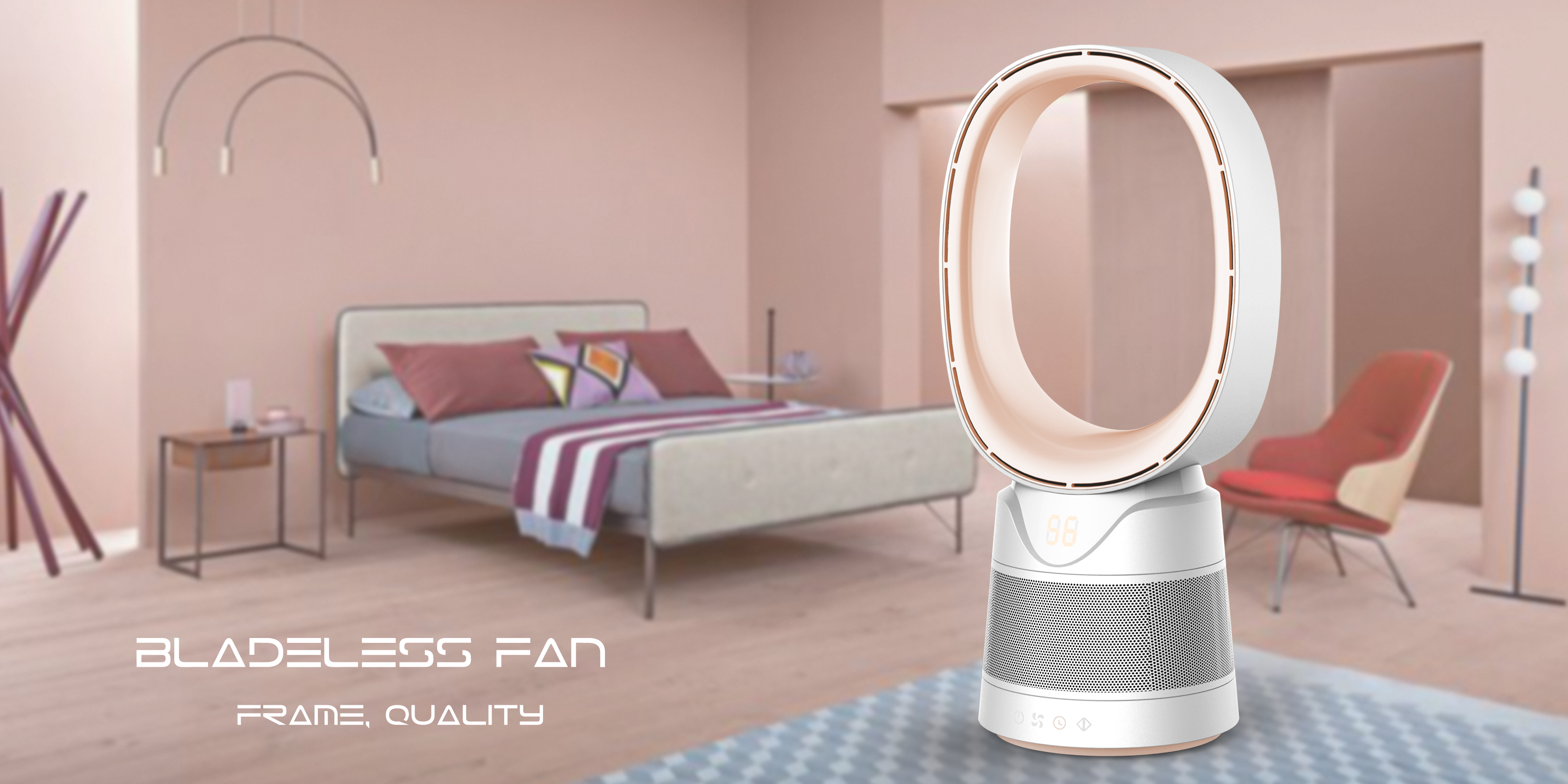 Leafless air conditioning fan，Home appliance design，industrial design，