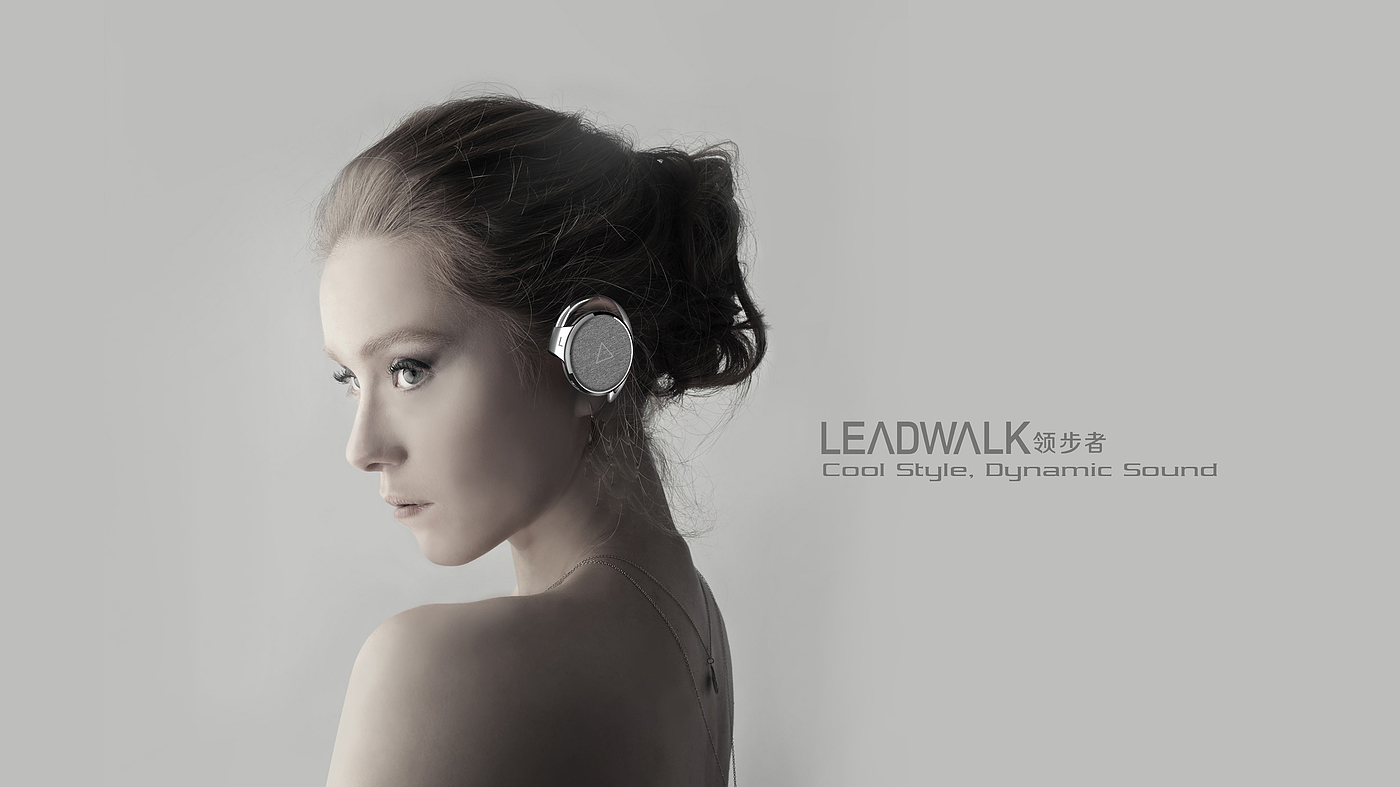 Bluetooth headset，fabric art，