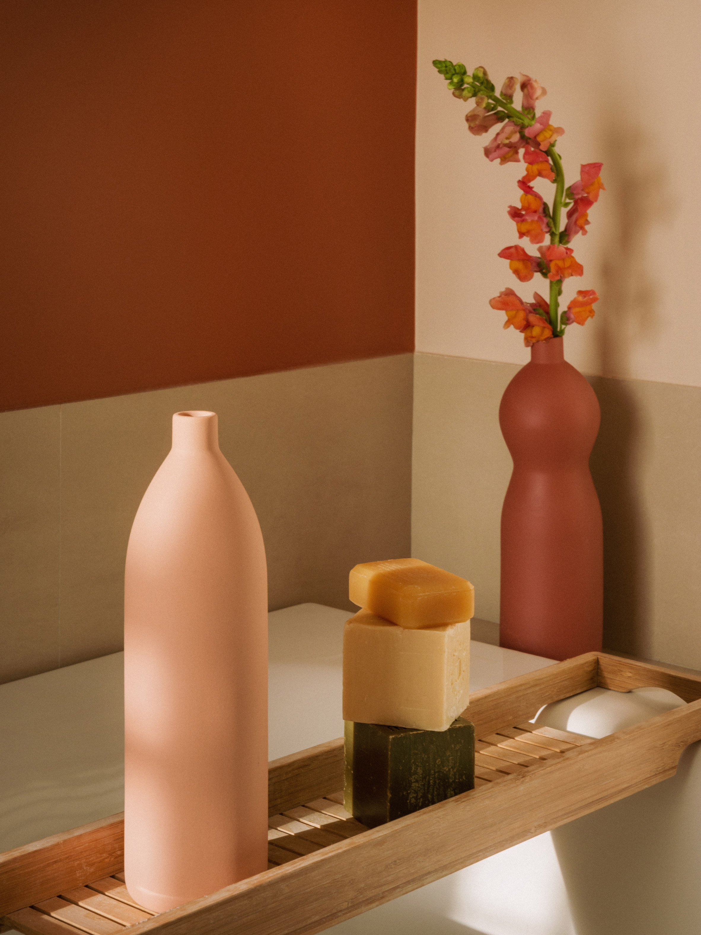 Sandstone vase，Goodmoods.，Plastic bottle shape，Soft matte ceramics，