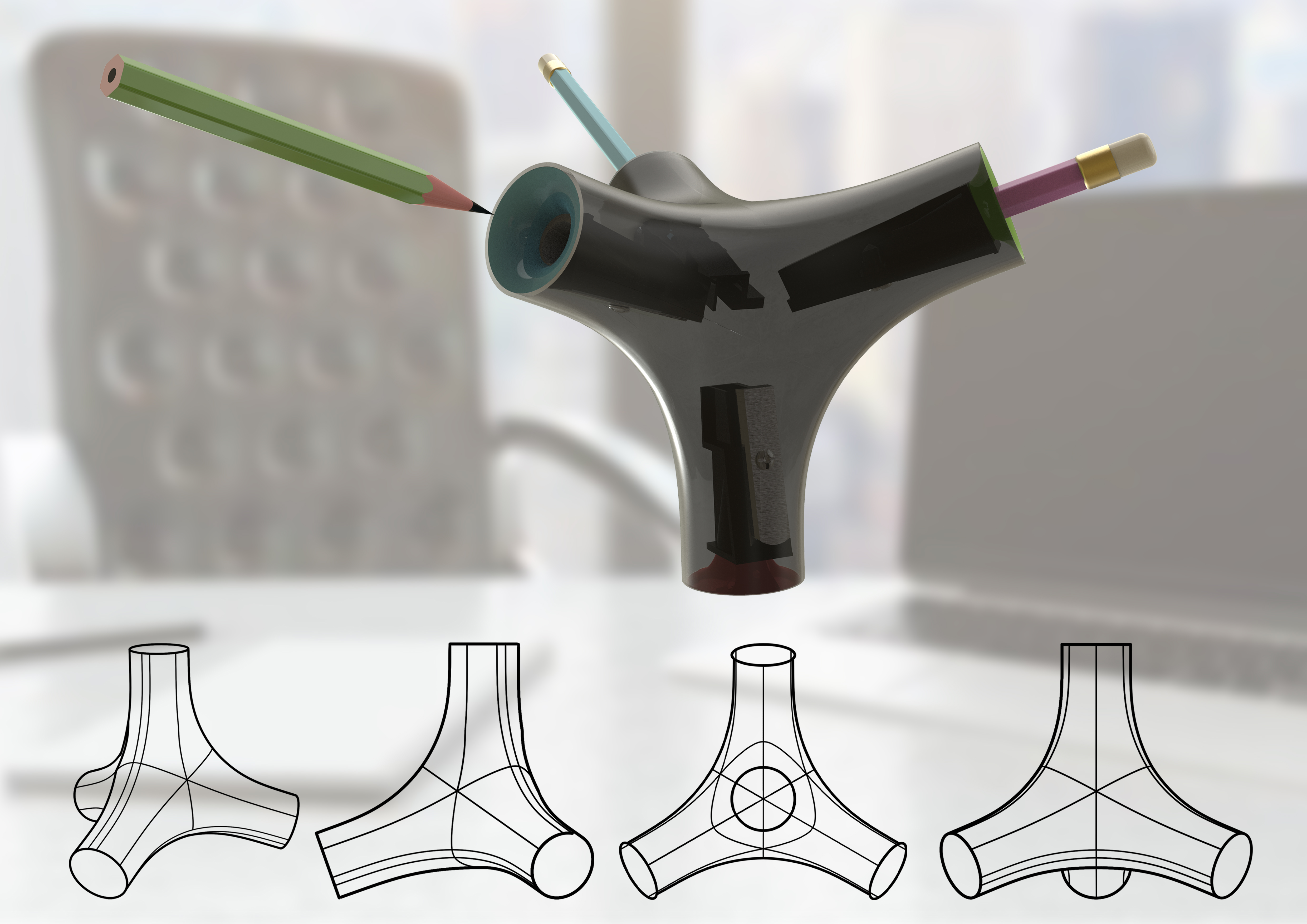 The exclusive artifact of the draftsman，