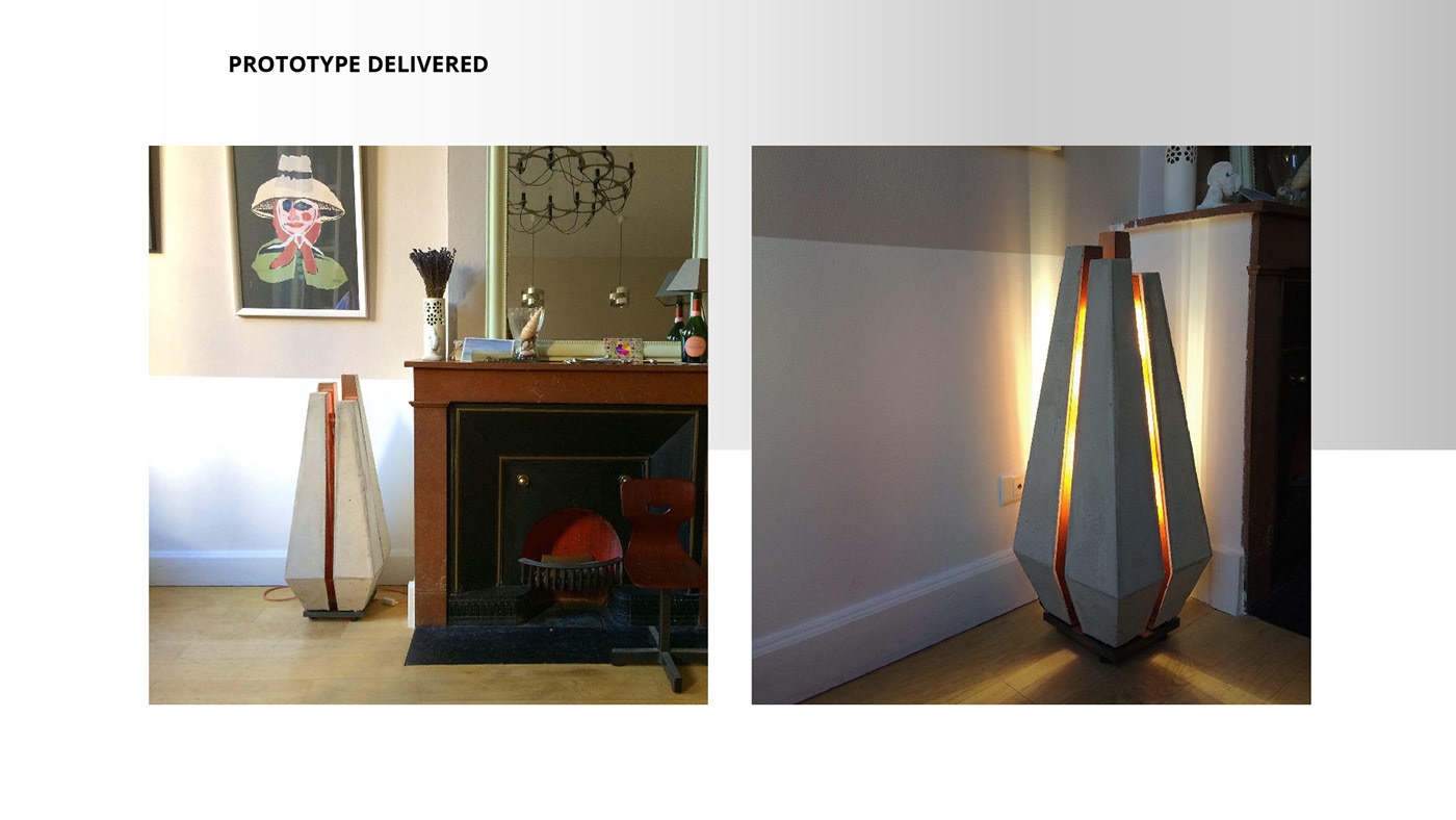 lamp，Floor lamp，stone，concept，