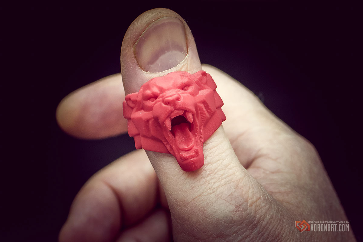 Ring，Jewelry design，lion，Sculpture，