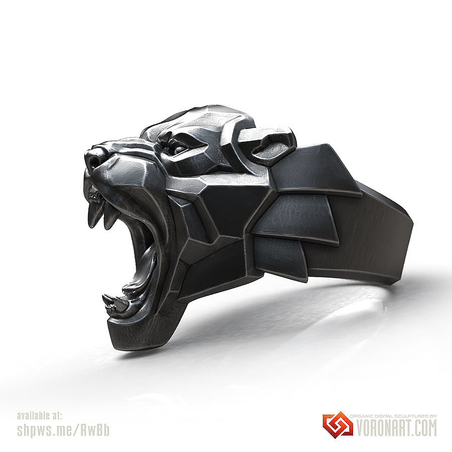 Ring，Jewelry design，lion，Sculpture，