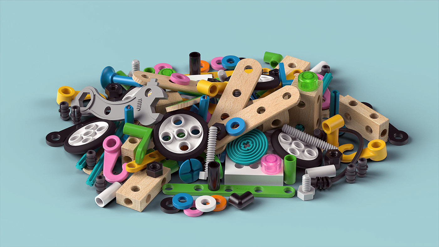 Toys，Building blocks，diy，lovely，