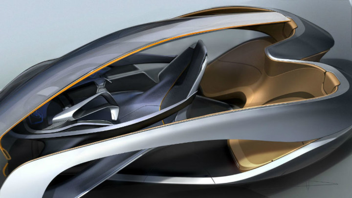 Automobile design，Concept Car，Hand drawn，design sketch，Display Board，