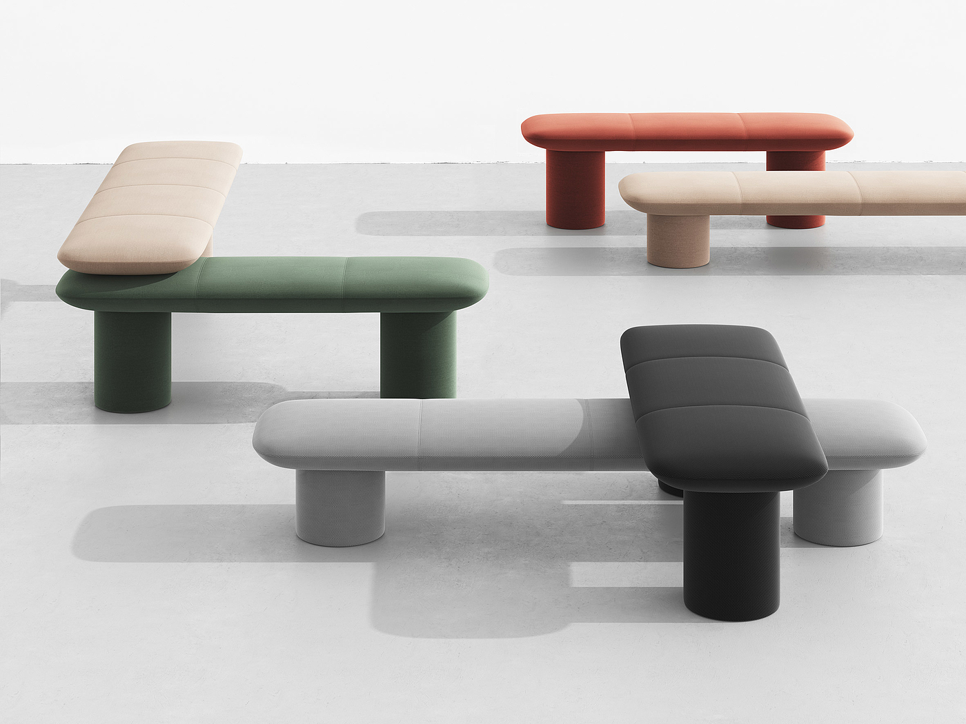 Modular public seats，Bench Design，FUWL，