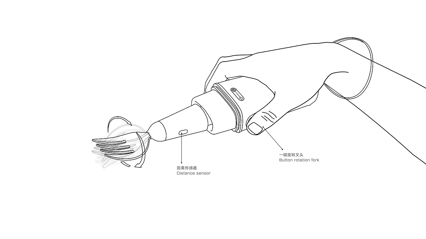 Rui meal II，Parkinson，Spoon，TC20，Jiajian geometric industrial design，Zhenluo Technology，Japan excellent design award，American idea design award，