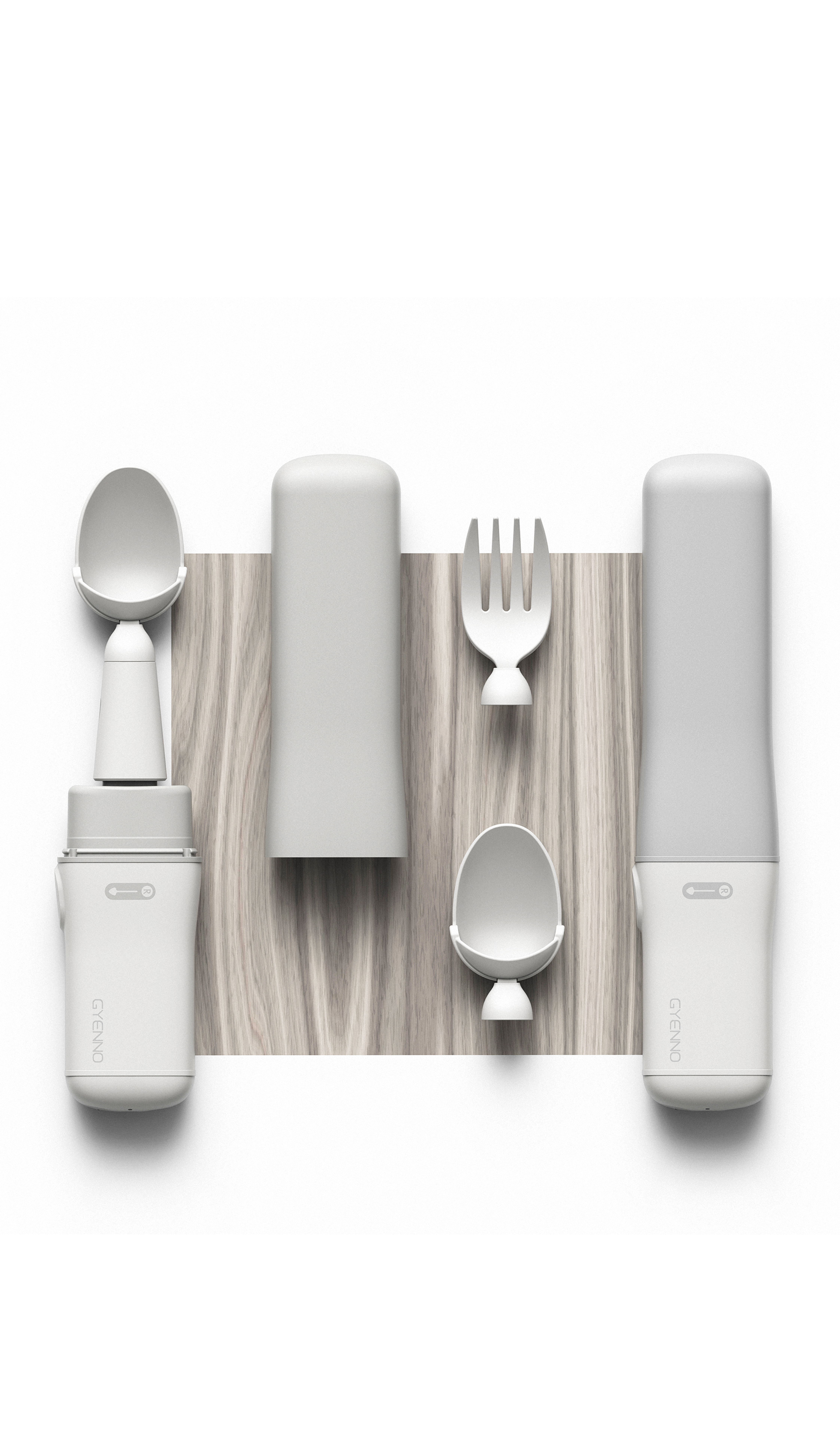 Rui meal II，Parkinson，Spoon，TC20，Jiajian geometric industrial design，Zhenluo Technology，Japan excellent design award，American idea design award，